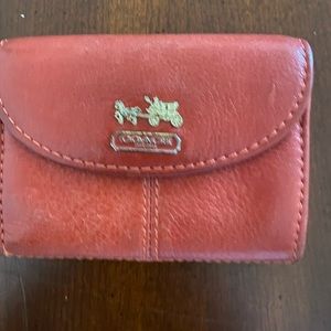Orange coach wallet